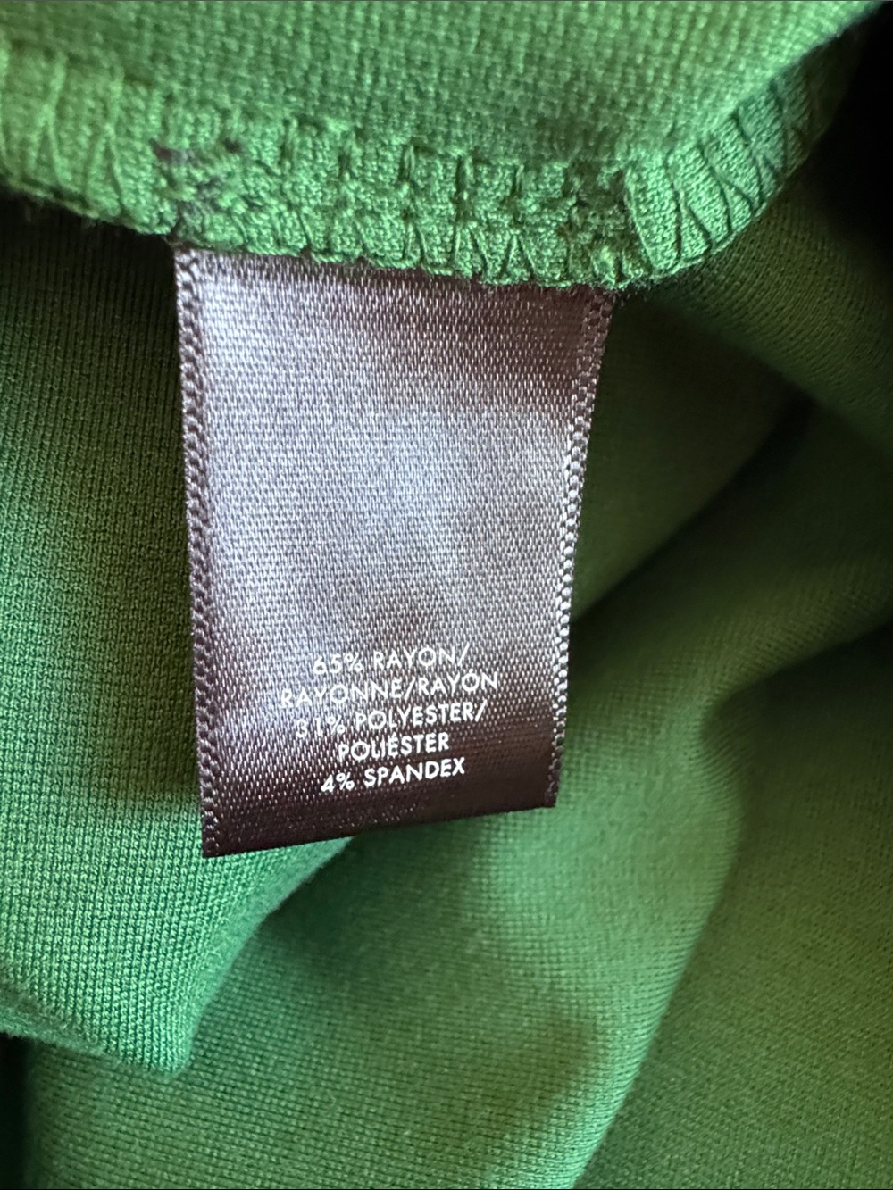 Ann Taylor Kelly Green Side Zip Knit Shell Tank Top - Picture 7 of 7